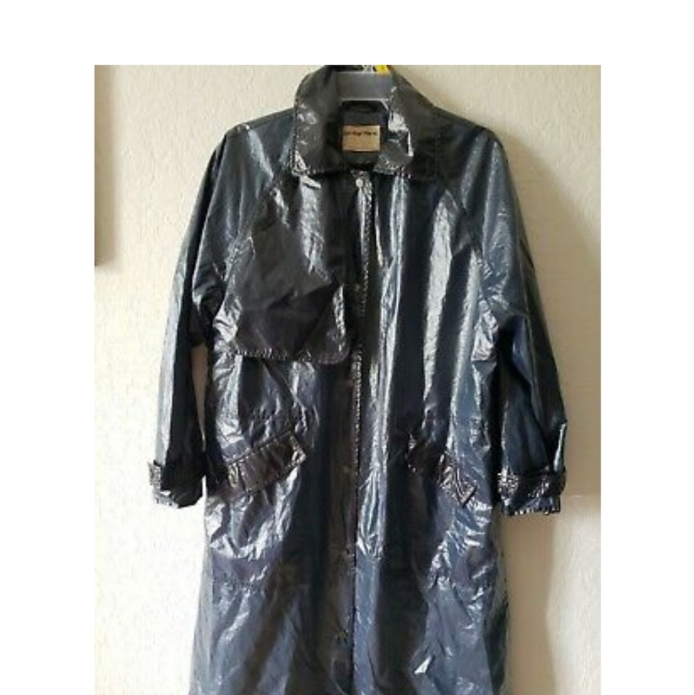 NWT  Free People Artificial Leather Trench…